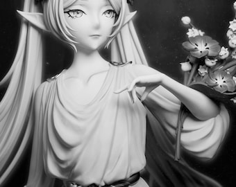 Frieren -FAN ART- Custom Orders - Sizes-Multiple Options-Custom Hand Painting-3D KIT [Sylviana Sculpt] Print On Demand pon