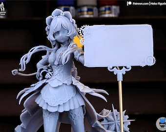Sandrone -FAN ART- Custom Orders - Sizes-Multiple Options-Custom Hand Painting-3D KIT [Neko Figurines] Print on Demand