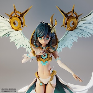 Venti Archon -FAN ART- Custom Sizes-Multiple Options-Hand Cleaning-3D KIT