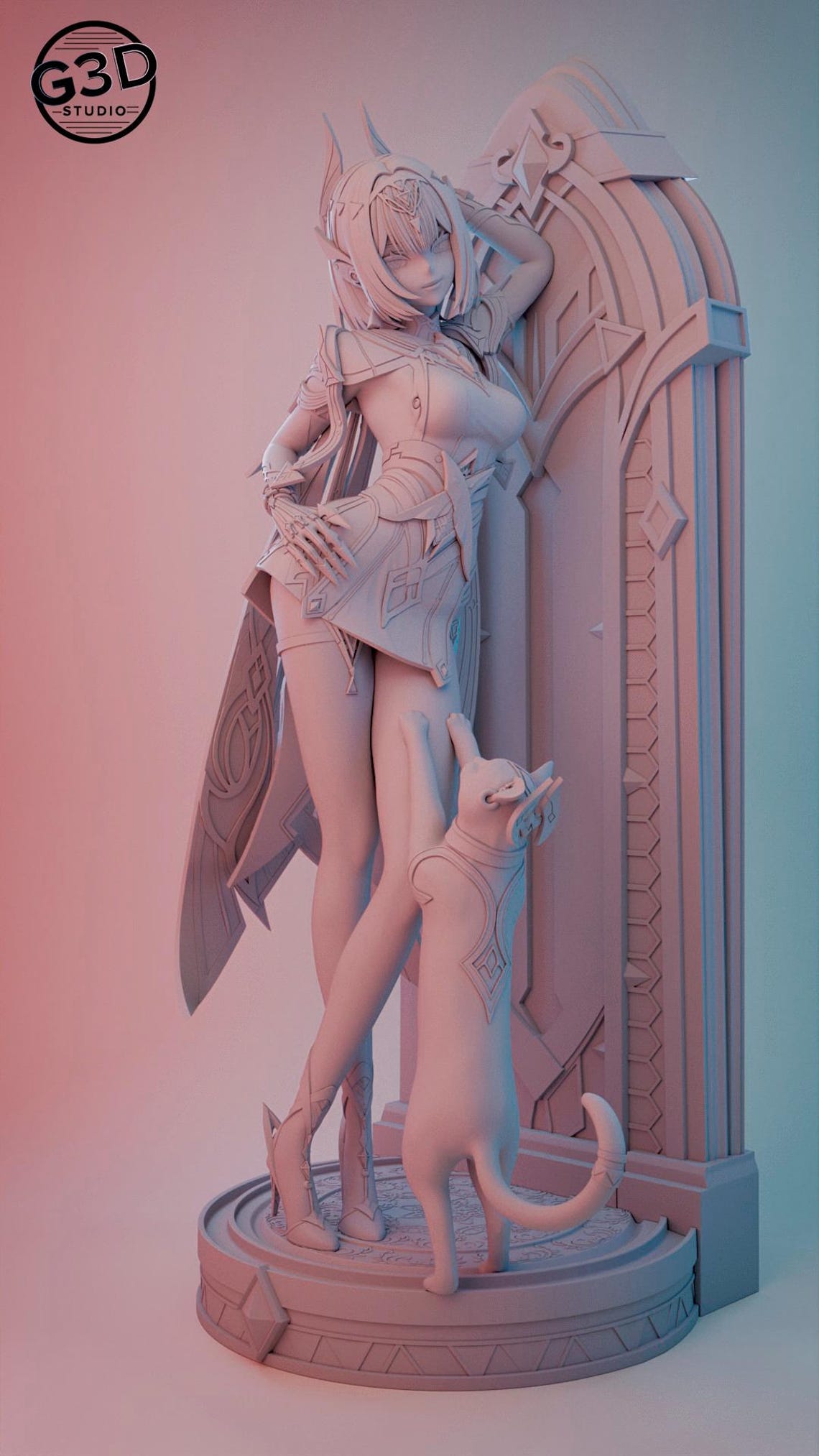Nefer In Game Model Nefer -FAN ART- Genshin Impact 3D Printed Resin Model Figure KIT Print ...