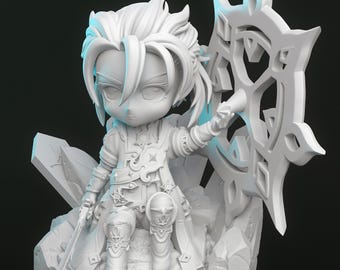Albedo -FAN ART-Commandes personnalisées-Tailles-Plusieurs options-Peinture à la main personnalisée-KIT 3D, impression à la demande