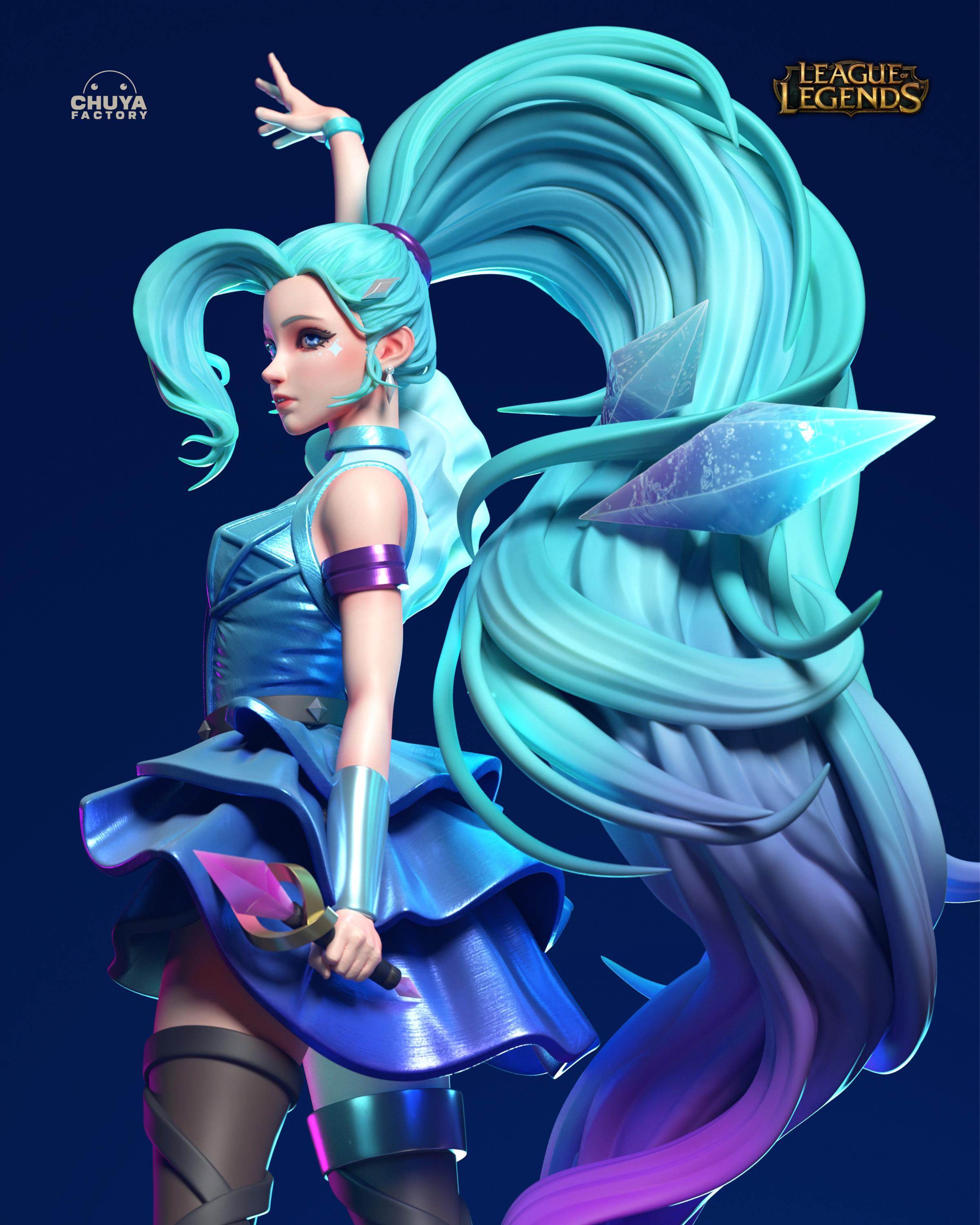 Seraphine -FAN ART- League of Legends 3D Printed Resin Model