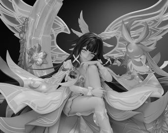 Columbina -FAN ART- Pedidos personalizados - Tamaños - Múltiples opciones - Pintura a mano personalizada - Impresión 3D bajo demanda