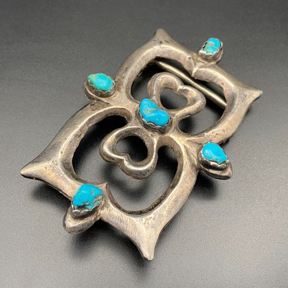 Vintage Navajo Bow Guard Ketoh Turquoise Sandcast… - image 1