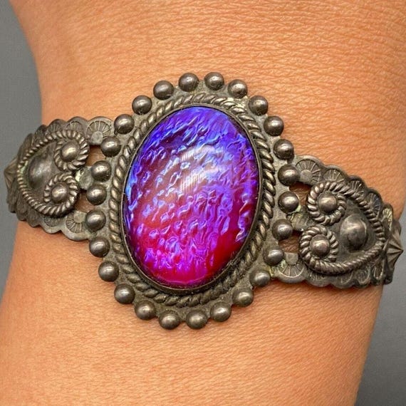 Vintage Navajo Dragon Breath Thunderbird Sterling Silver Vintage Navajo Dragon Breath Thunderbird Sterling Silver