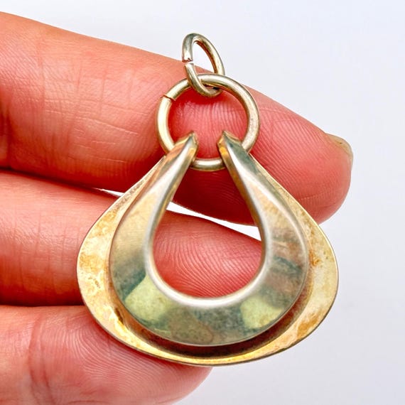 Vintage Modernist David Anderson Norway Sterling Silver Pendant