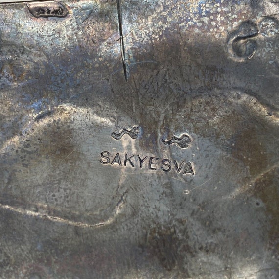 Vintage Hopi Harry Sakyesva Turquoise Silver Belt… - image 2