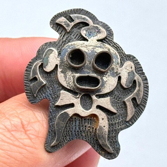 Vintage Hopi Bernard Dawahoya Mudhead Kachina Native Silver Ring