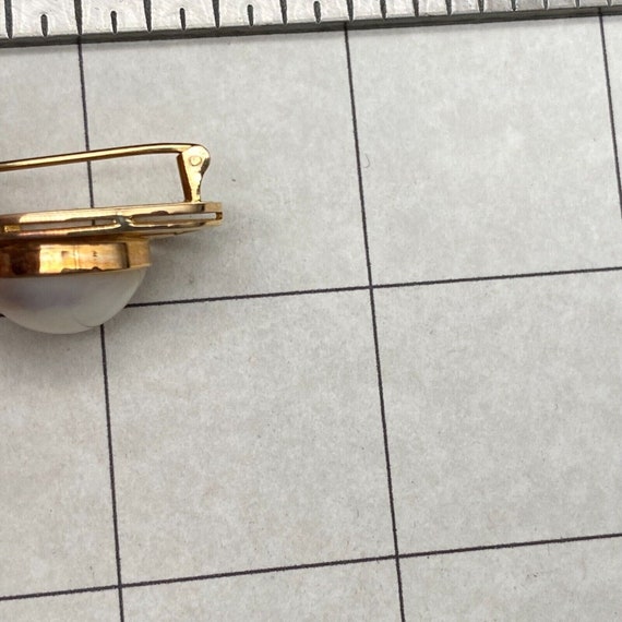 Vintage Gump's Pearl 14K Gold Pin Brooch - image 5