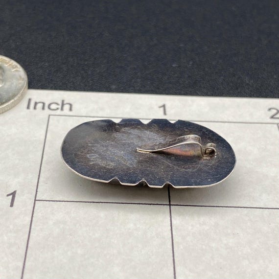 Vintage Creative Edge Montana Agate Silver Pendant View 6