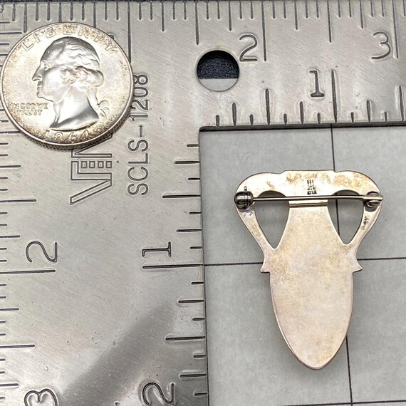 Vintage James Avery Vase Sterling Silver Brooch Pin View 5