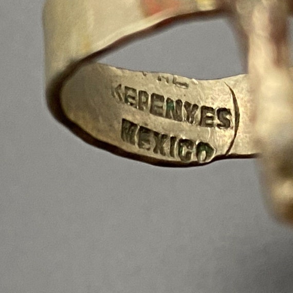 Vintage Pal Kepenyes Brutalist Mexico Hand Ring S… - image 2