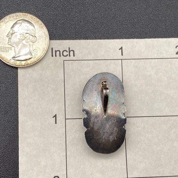 Vintage Creative Edge Montana Agate Silver Pendant View 2