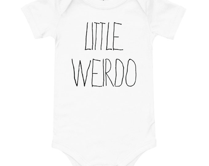 Little Weirdo T-Shirt Onesie | Halloween T-Shirt Onesie | T-Shirt Onesie | The Creeperie