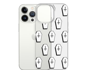 Coffin Clear iPhone Case | Coffin Phone Case | Halloween Phone Case | iPhone Case | The Creeperie