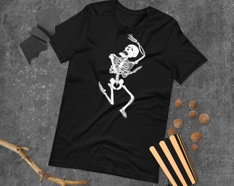 Dramatic Skeleton Tee | Skeleton T-Shirt | Halloween Tee | Short-Sleeve Unisex T-Shirt | The Creeperie