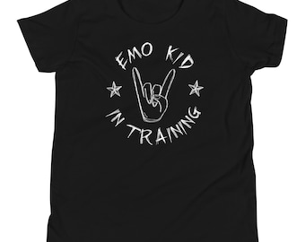 Emo Kid in Training-T-shirt: Rockstar-shirt met print | De griezel