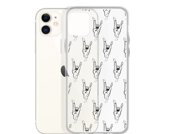 Zombie Rock Clear iPhone Case | Zombie Phone Case | Halloween Phone Case | iPhone Case | The Creeperie