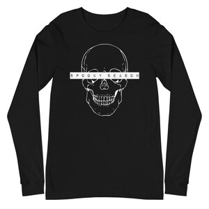 Spooky Season Skull Long Sleeve T-Shirt | The Creeperie