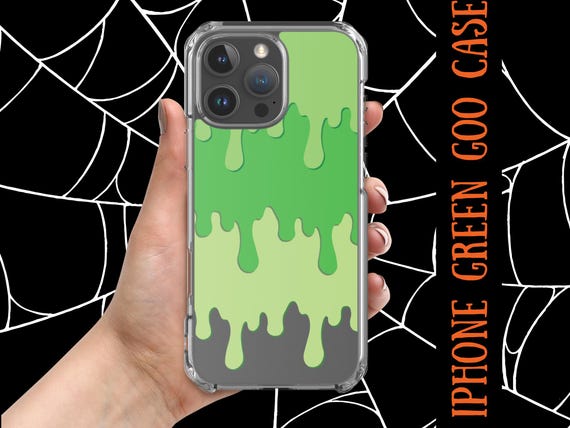 Green Slime iPhone Case: Halloween Goo Phone Cover | The Creeperie Green Slime iPhone Case: Halloween Goo Phone Cover | The Creeperie