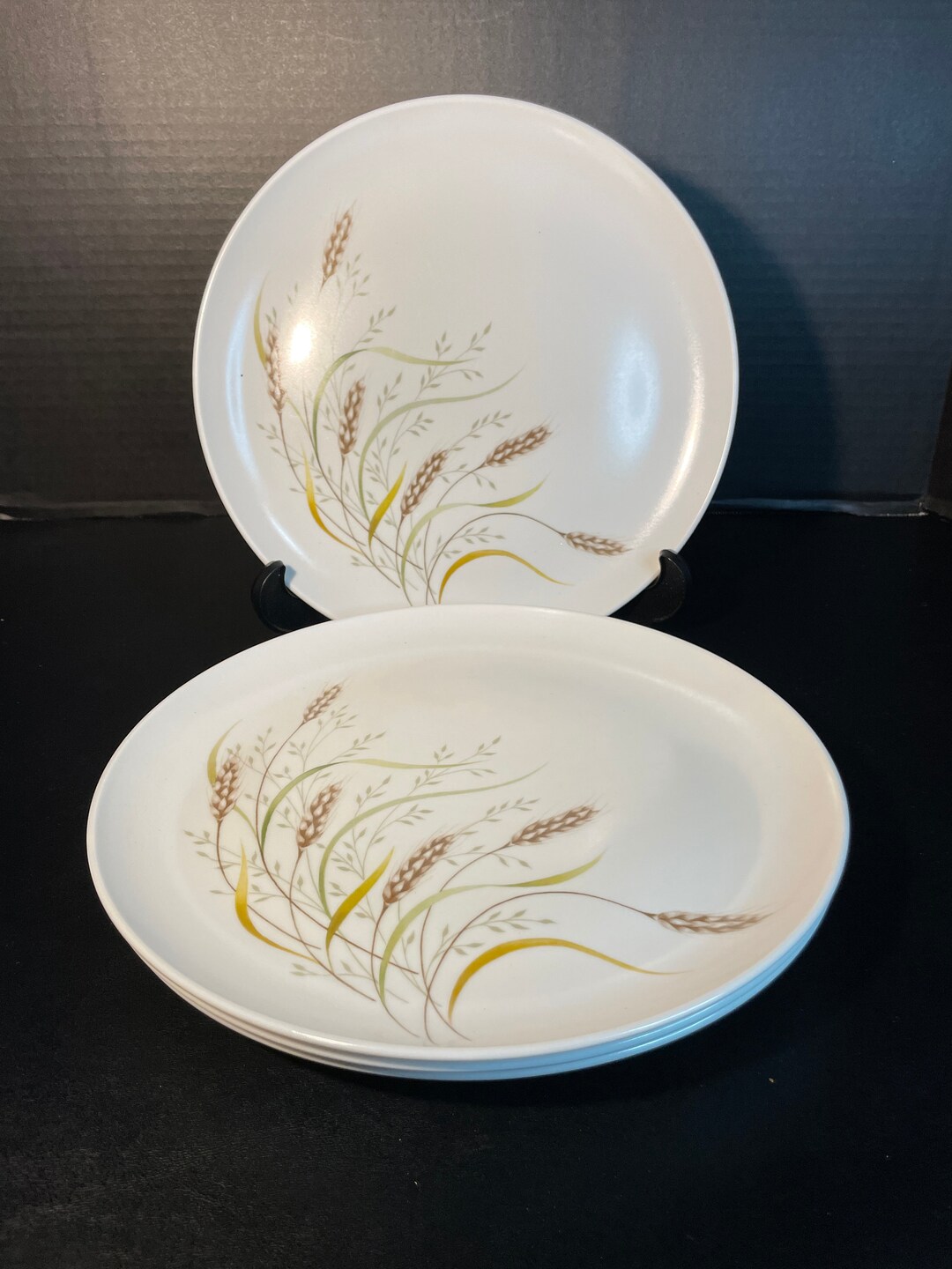 Vintage Melmac Wheat Pattern Dinner Plate Set of 4 Etsy