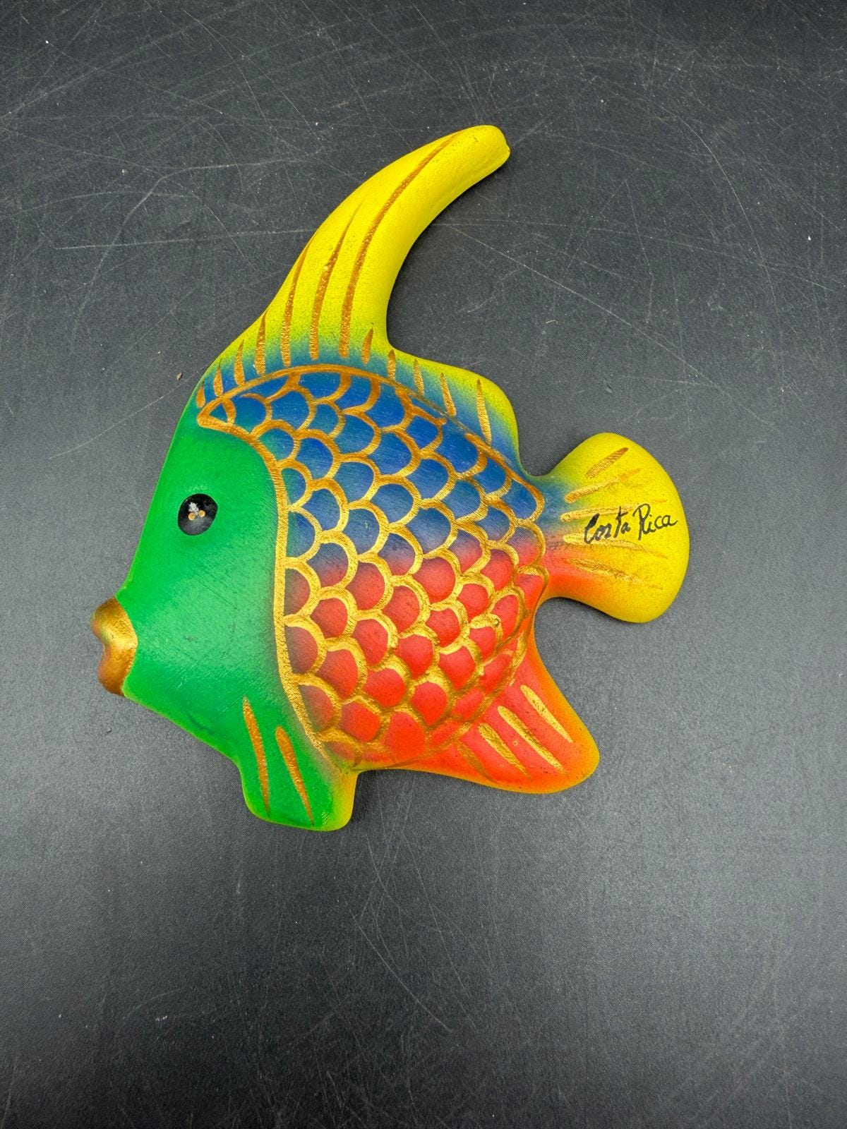 Vintage Wall Hanging Ceramic Fish - Etsy Rare Vintage Handmade Ceramic Tropical Fish Painted Lighthouse Wall Hanging Art display picture 1