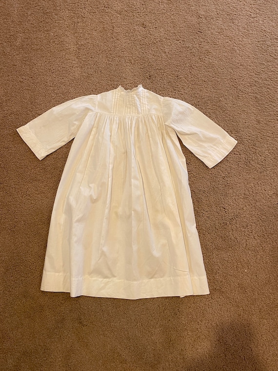 Antique Child's Dress Victorian Edwardian Pleated… - image 1