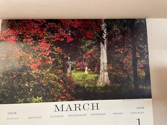 Vintage Esso Standard Oil 1958 Company Wall Calendar Large - Etsy Hong Kong