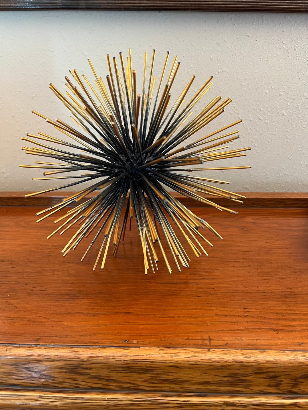 MCM Welded Metal Sea Urchin Sculpture Tabletop C. Jere Etsy