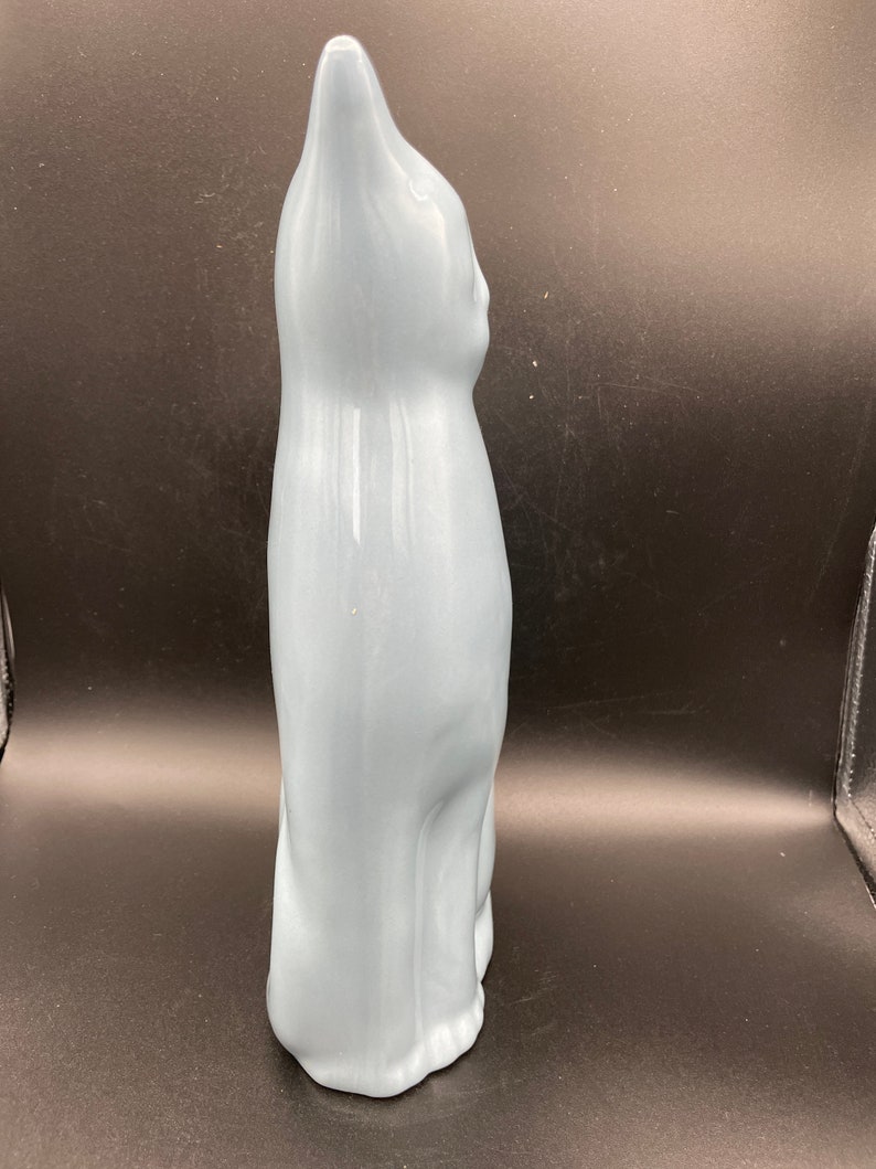 Imperial Pottery Joplin Mo. Tall Blue Cat Etsy UK