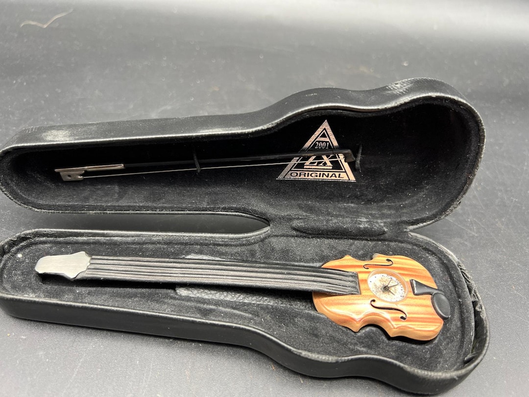 ZX 2001 Violin Watch With Case and Bow - Etsy