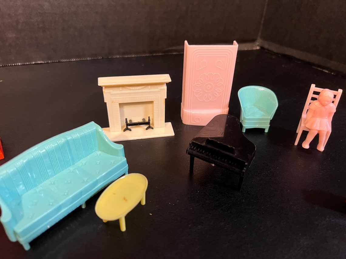 Vintage Plastic Doll House Furniture 1950's Renwal Etsy