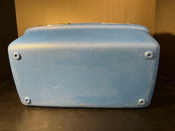 Classic Samsonite Brilliant Blue Train Case 1970's - image 7