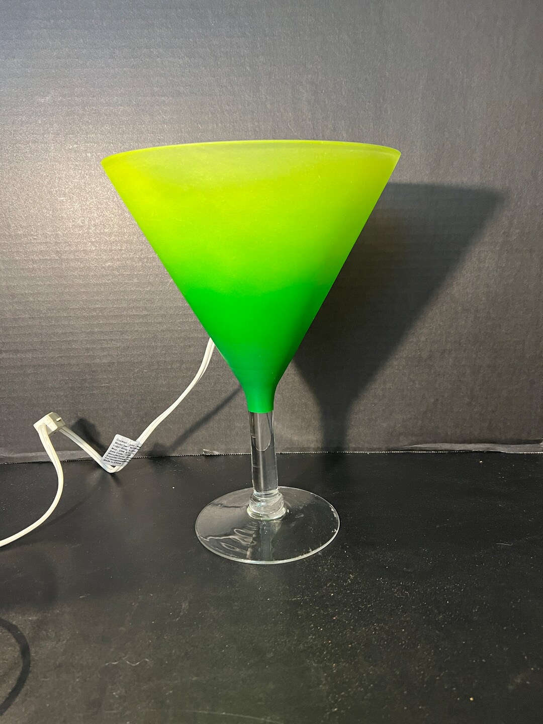 Cocktail Lamp Martini Collection Apple Martini Barware Etsy