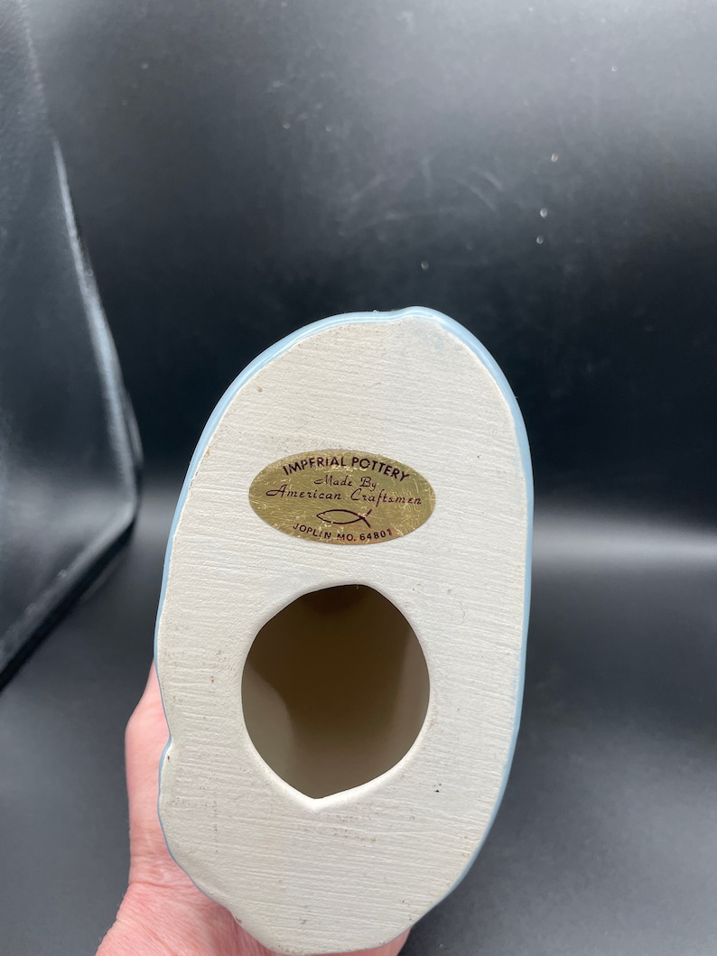 Imperial Pottery Joplin Mo. Tall Blue Cat Etsy UK