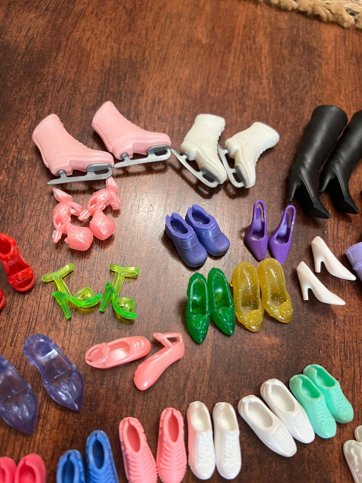 Barbie Doll Shoes 45 Pairs Boots Skates Skipper Chelsea Etsy