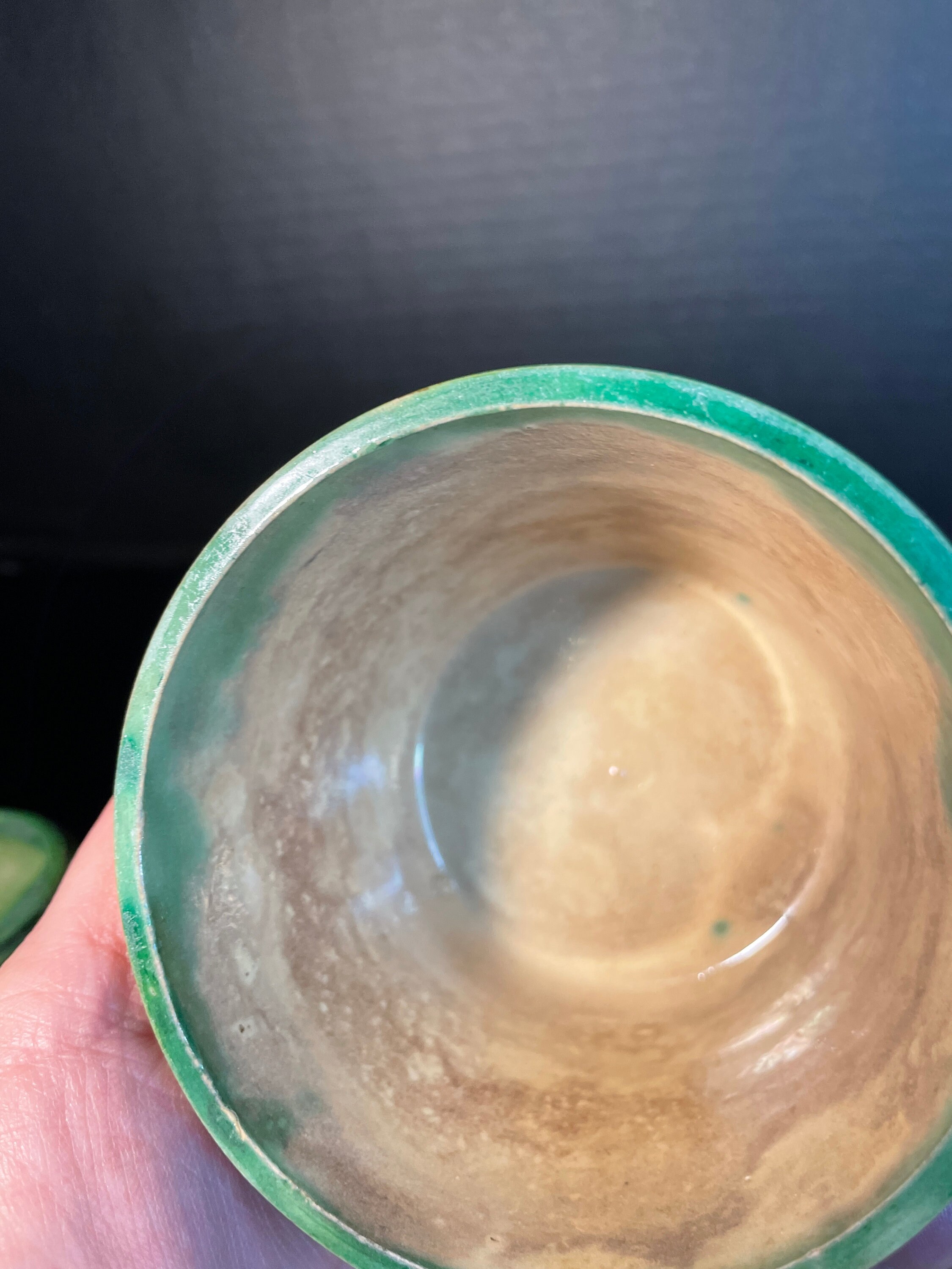 Vintage Antique Egg and Spinach Glaze Stacking Measuring Bowls Etsy