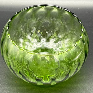 MCM Green Empoli Diamond Optic Ball Bowl Vase