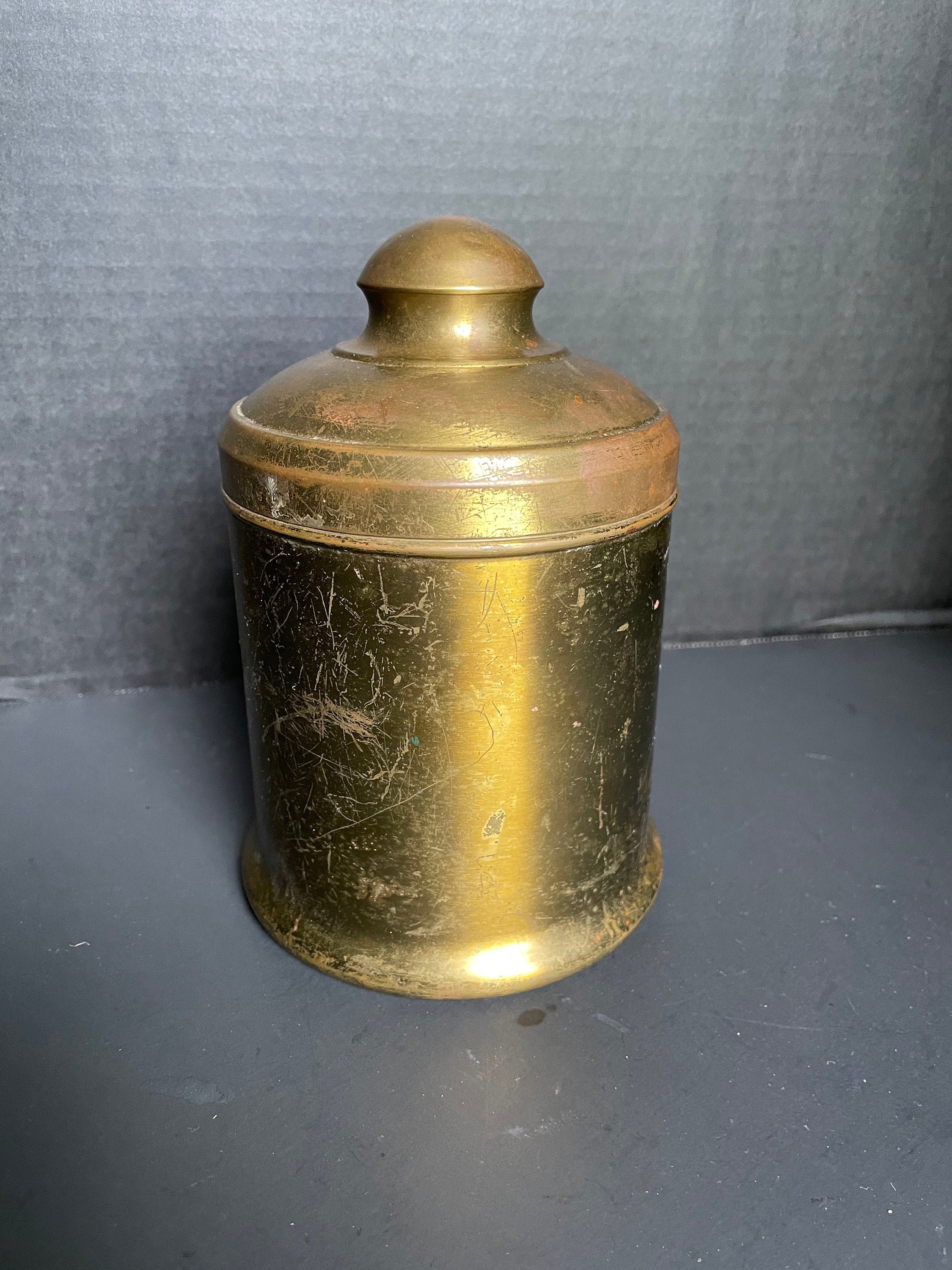 Antique Tom Keene Brass Cigar Humidor Early 1900's Etsy