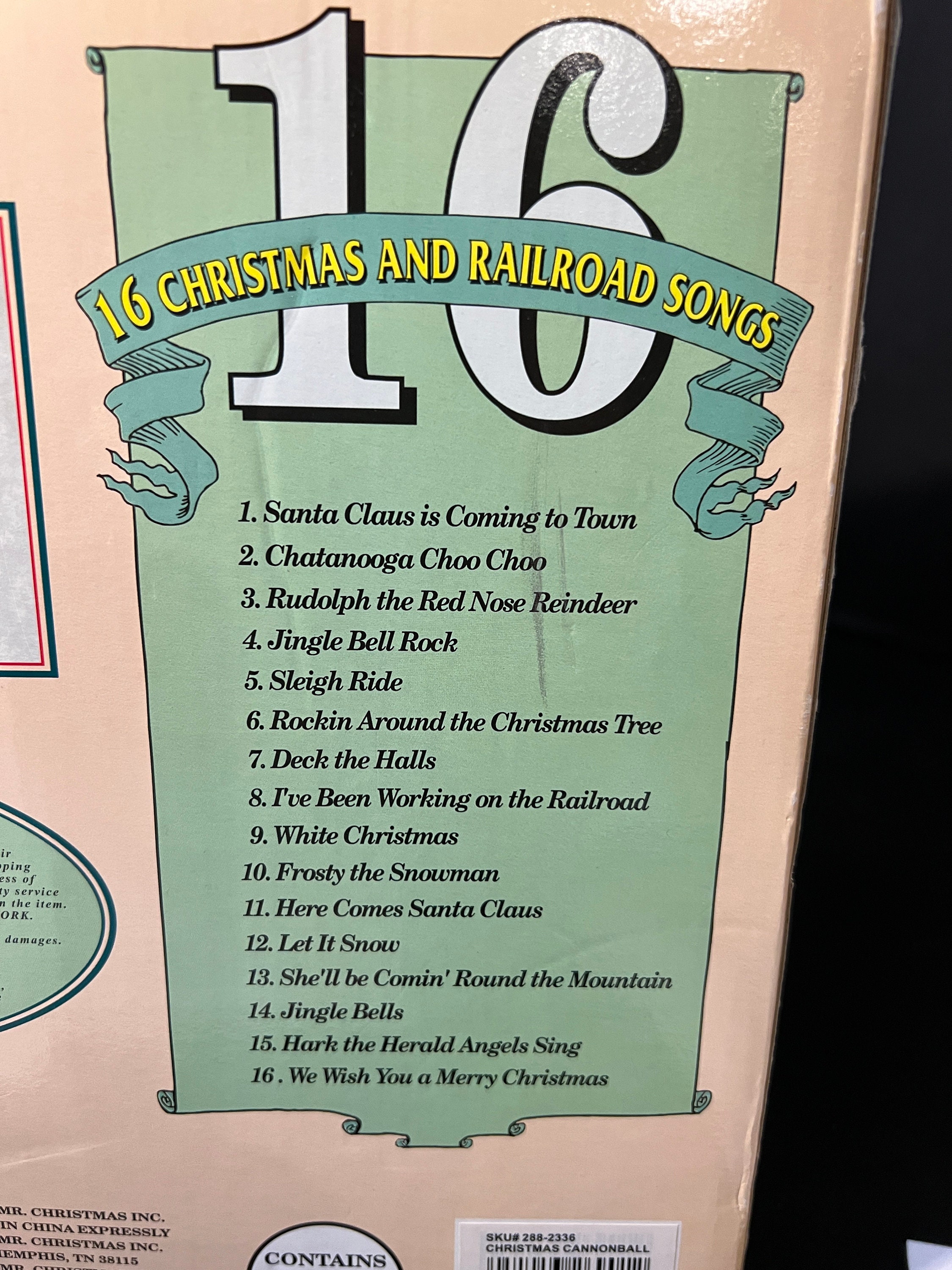 Mr.Christmas ミスタークリスマス　キャノンボール トレイン　※未使用 Mr.Christmas ミスタークリスマス キャノンボール トレイン ※未使用