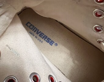 Vintage Converse Shoes Santa Hoho Hightop 8.5 Womans 6.5 Mens Chuck Taylor 1980 s Etsy Australia