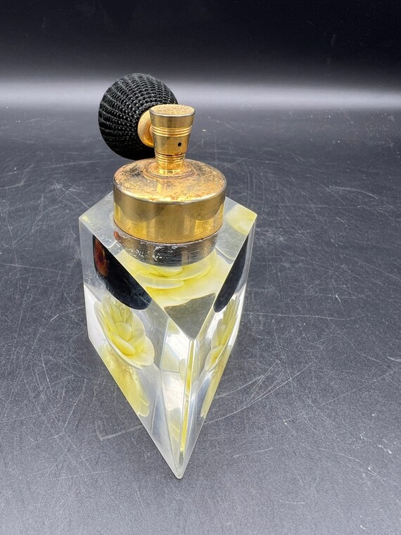 Vintage Evans Atomizer Lucite Perfume Bottle with… - image 4