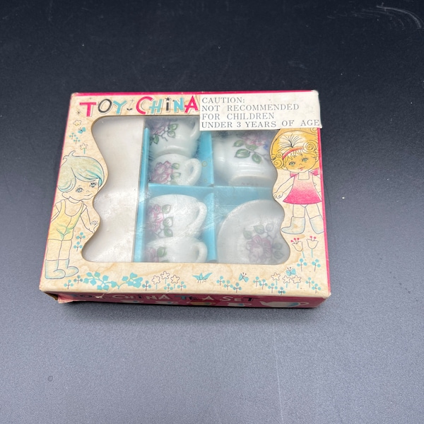 Toy China Tea Set 1950's  Made in Japan NOS Original Box