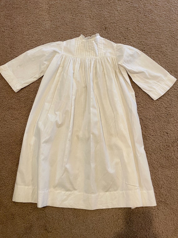 Antique Child's Dress Victorian Edwardian Pleated… - image 2