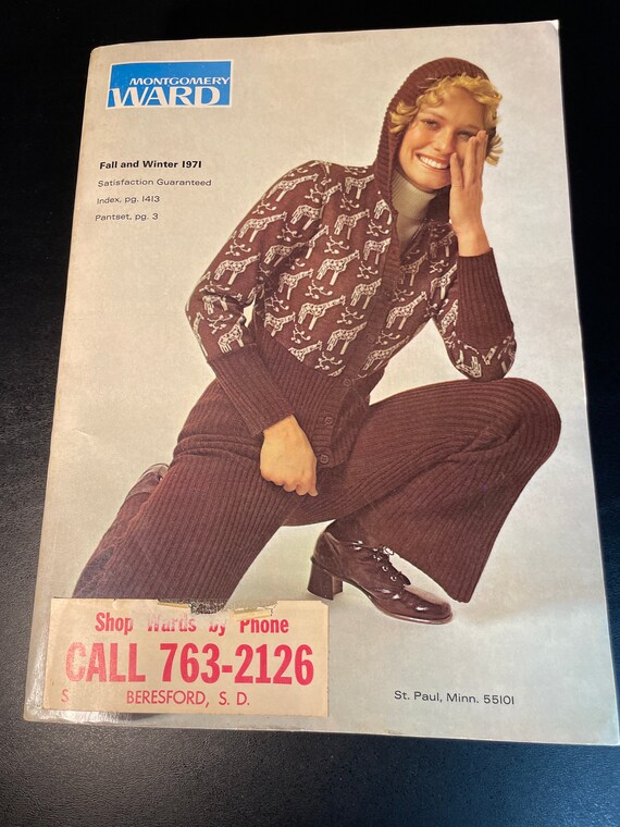 Fall and Winter 1971 Montgomery Ward Catalog - Etsy