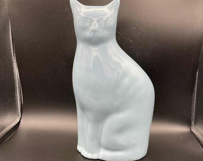 Imperial Pottery Joplin Mo. Tall Blue Cat Etsy