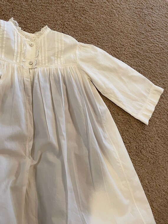 Antique Child's Dress Victorian Edwardian Pleated… - image 7