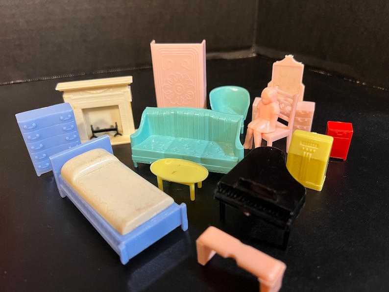 Vintage Plastic Doll House Furniture 1950's Renwal Etsy