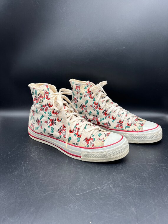 Vintage Converse Shoes Santa HoHo Hightop 8.5 Woma