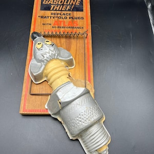 Super Rare Atlas Spark Plug Advertising Rat Trap 1950&#39;s